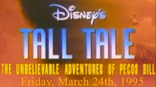 Tall Tale: The Unbelievable Adventures Of Pecos Bill (1995) Trailer And TV Spots