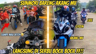 PERTAMA KALI SUNMORI BARENG AKANG MV PAKE MOGE R1‼️ LANGUNG DISERBU BOCIL BOCIL‼️