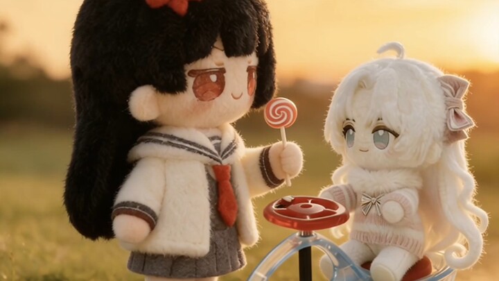 Xiao Qianxi cũng thích ngồi xe lắc lư～