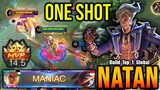 MANIAC!! Natan One Shot Build - Build Top 1 Global Natan ~ MLBB