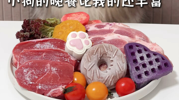 عشاء الجرو أغنى من عشائي!