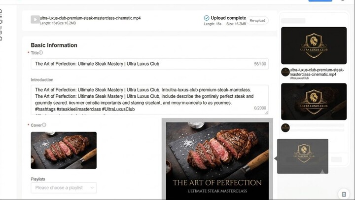 The Art of Perfection: Ultimate Steak Mastery | Ultra Luxus Club