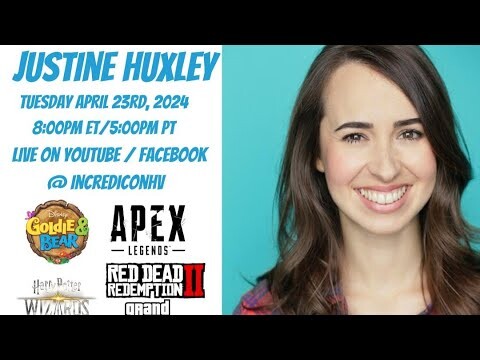 IncrediChat LIVE! Justine Huxley - APEX Legends Voice Actress