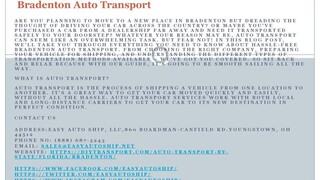 Bradenton Auto Transport