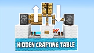 CARA MEMBUAT HIDDEN CRAFTING TABLE - MINECRAFT INDONESIA