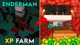 Easy Enderman XP Farm in Minecraft Bedrock 1.19