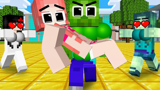 Monster School Super Baby Zombie จากพ่อ Herobrine คนอื่น - Sad Story - Minecraft Animation