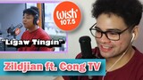 ZILDJIAN ft. Cong TV "Ligaw Tingin" live on Wish 107.5 Bus - SINGER HONEST REACTION