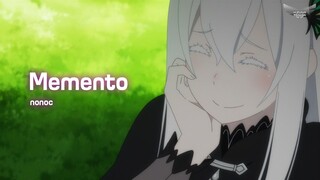 【Lyrics AMV】 Re:Zero Season 2 ED 1 Full 『Memento』 nonoc 【4K】