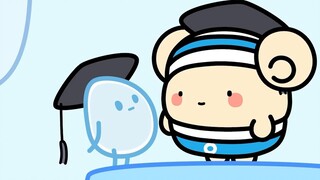 What if there were cute little creatures working in the water dispenser~ [Good Morning Eggs]