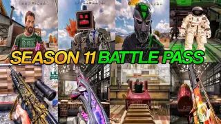 Season 11 Battle Pass Characters & Guns Gameplay Call of Duty Mobile | Season 11 Battle Pass Codm
