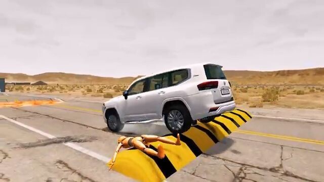 Flatbed Truck Mcqueen  15 Min _ Transportation with Truck - Pothole vs Car _494