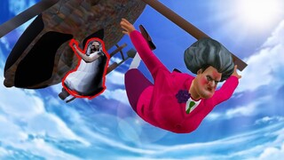 Scary Teacher 3D| Miss T Escape From Granny 's Helicopter| CrosO| Scary Teacher GamePlay