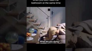 Bai Jingting x Ma Sichun fights over the bathroom #YouAreMyHero #shorts