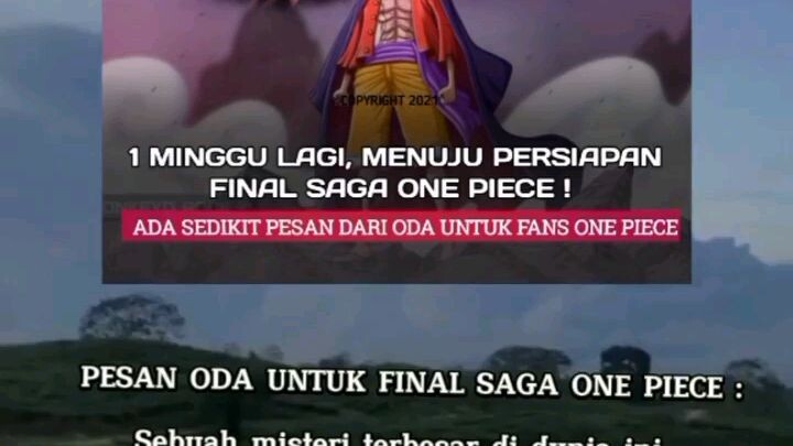 Oda sensei🗣 dan kumohon untuk tetap bersamaku sedikit lagi