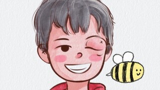 让人心疼又好笑，虽然被蛰了但是看起来很开心呀，这包真的一点不带假的，这蜂蜜值了