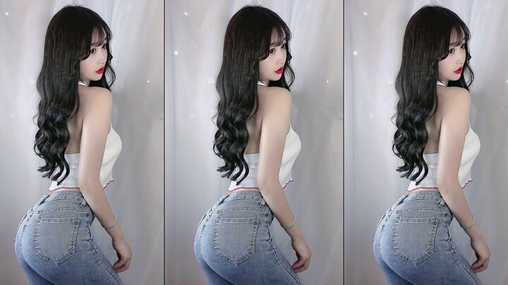 Ultra-HD exclusive! High-quality warning, tight jeans and perfect figure. Issue 76