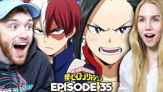 TODOROKI & MOMO VS AIZAWA!! | My Hero Academia S2E22 Reaction