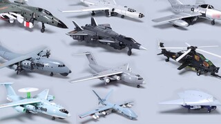 This is the king of the sky! A stop-motion animation of ten aircrafts of the heroic army