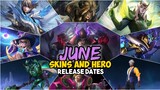 ALL UPCOMING SKIN IN JUNE RELEASE DATE | MOBILE LEGENDS
