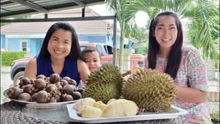 กินทุเรียนฉลองย้ายบ้านใหม่น้องสาว Yummy Durian