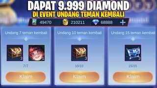 MOONTON BAGI-BAGI 9.999 DIAMOND DI EVENT UNDANG TEMAN KEMBALI - FREE PLAYER AUTO JADI SULTAN!