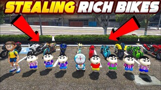 Stealing Costly Bikes Sinchan Doraemon GTAV Grand Theft Auto