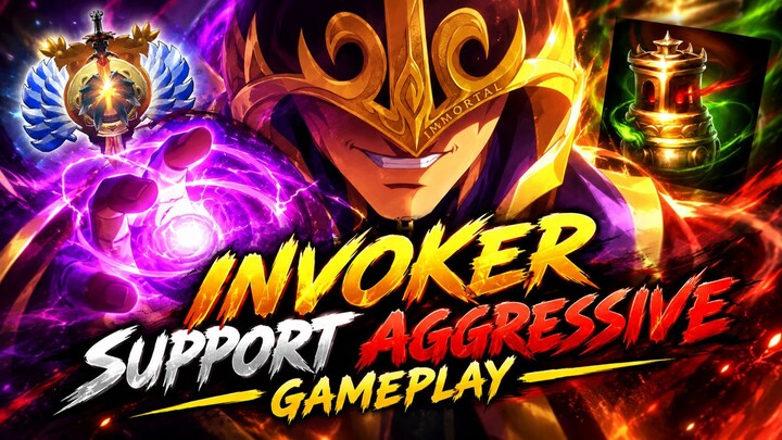 Invoker Support Gameplay 23Mins End 🔴Immortal Rank🔴