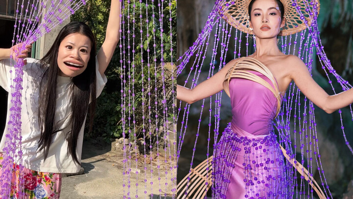 سمعت أنكم تريدون رؤيتي وأنا أرتدي ستارة الباب المصنوعة من الخرز الريفي؟