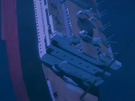 The wreckage of the Titanic