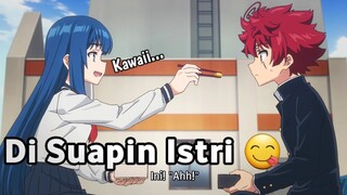 Ketika Lo Ingin Di Suapin Ama Istri Saat Makan Siang Di Sekolah 😋 || JJ ANIME 🎟