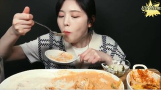 Pasta kem, rose pasta, trứng cuộn cơm,...phần 5 #mukbang