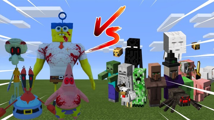 Spongebob Square Pants VS Minecraft