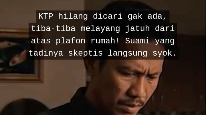 KTP hilang dicari gak ada, tiba-tiba melayang jatuh dari plafon! Suami tadinya skeptis langsung syok