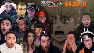 ATTACK ON TITAN FINAL SEASON 4 EPISODE 11 BEST REACTION COMPILATION