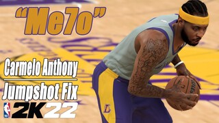 Carmelo Anthony Jumpshot Fix NBA2K22