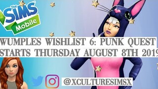 The Sims Mobile PUNK QUEST Announcement  (Starts Aug 8th 2019) | XCultureSimsX