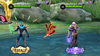 GUSION - NIGHT OWL VS COSMIC GLEAM | LEGEND VS COLLECTOR | MOBILE LEGENDS BANG BANG