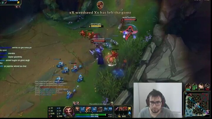 İlk ranked oyununda gelen supporta bak ya hd