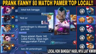 FANNY TOP LOCAL KOK BANGGA! 80 MATCH PICK FANNY AUTO RIBUT!! PRANK FANNY LONCAT