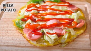 Cách Làm Bánh Pizza Khoai Tây| ASMR Cooking |POTATO PIZZA -Pizza Khoai Tây Không Bột Mì và Lò Nướng