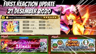 FIRST REACTION UPDATE || 21 DESEMBER 2020 || NARUTO X BORUTO NINJA VOLTAGE || #umarhusni #salamUHN