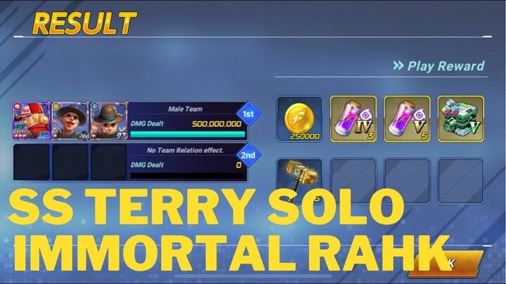 KOF Allstar: SOLO SS Terry Immortal Rahk | Real Monster |