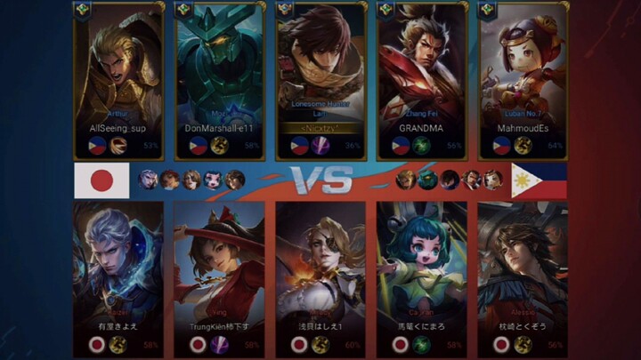Philippine vs. Japan🎮 #honorofkingsglobal