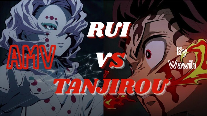 PERTARUNGAN TANJIRO MELAWAN IBLIS BULAN BAWAH "RUI"☠️ [ AMV ]