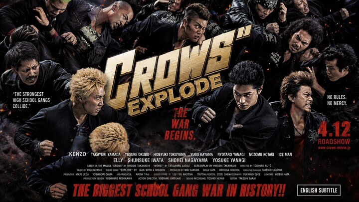 🎬 CROWS EXPLODE 🇯🇵 Japanese Action / Gang Movie 💬 ENGLISH SUBTITLE