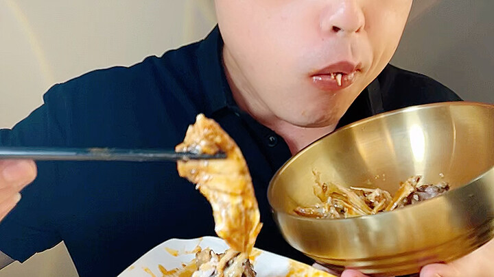 Eating fish and spitting out bones