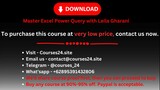 Master Excel Power Query with Leila Gharani