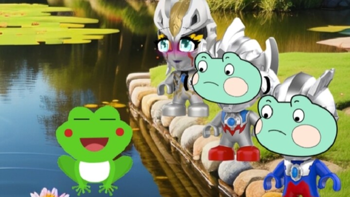 Ultraman Mebius mengalahkan monster itu dan menyelamatkan Little Sparrow dan Little Ultraman