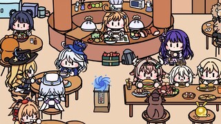 The small restaurant is open!